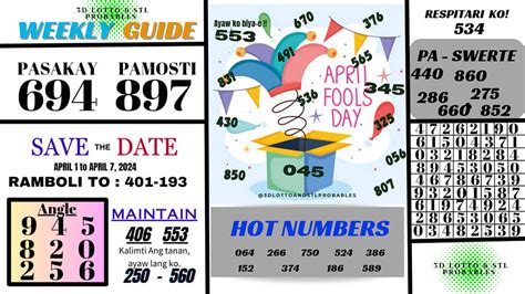 3d lotto and stl probables|Our new weekly guide for this .